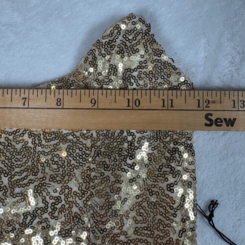 superdown Gold Sequin Strapless Mini Dress NWT Size XS Bodycon Party | Vegas - Picture 9 of 10